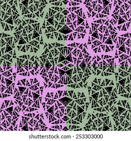 Abstract background seamless pattern . Vector illustration with geometric shapes.