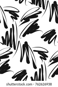 Abstract background seamless pattern , vector illustration . Free hand drawings .