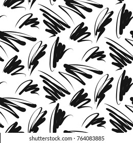 Abstract background seamless pattern , vector illustration . Free hand drawings .