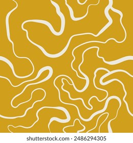 Abstract background seamless pattern with waves. Modern trendy paint line background. Great for textile, fabric, wallpaper, wrapping, scrapbook and packaging	