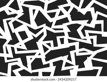 Abstract background with seamless rough geometric  pattern