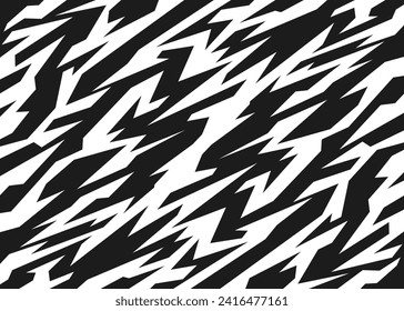 Abstract background with seamless rough and jagged lines pattern