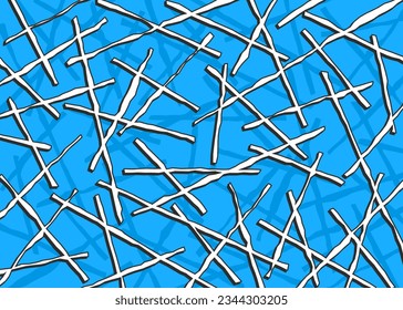 Abstract background with seamless rough stick pattern