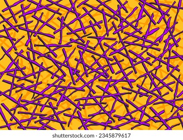 Abstract background with seamless rough stick pattern