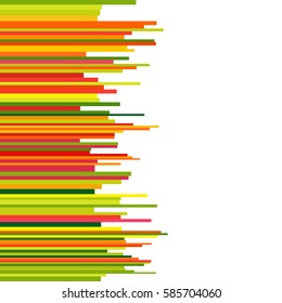 Abstract Background with Seamless Row Colorful Lines. Bright Striped Template for Text. Universal Abstraction.