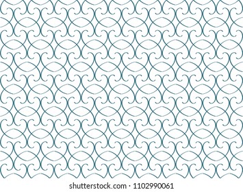 Abstract background, seamless texture. Blue colours lines on white background.