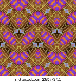 Abstrakter Hintergrund mit nahtloser Textur, brauner Grundfarbe kombiniert mit anderen schönen Farben