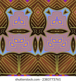 Abstract background with seamless texture, brown base color combined with other beautiful colors