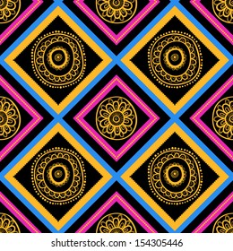 Abstract background. Seamless texture with squares, mosaic endless pattern.