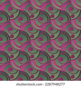 Fondo abstracto con rayas verdes y rojas sin costura