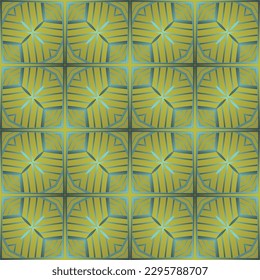 Fondo abstracto con un color verde sin fisuras en textura combinado con amarillo oscuro