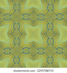 Abstract background with seamless textured green color combined with dark yellow