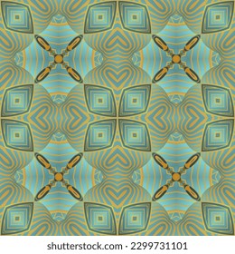 Abstract background with seamless textured green color combined with dark yellow