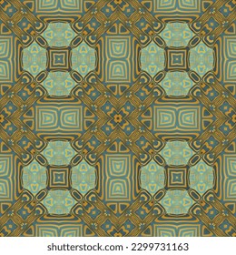 Abstract background with seamless textured green color combined with dark yellow