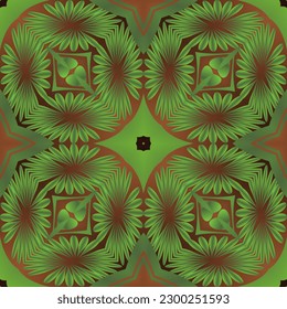 Abstract background with seamless textured green color combined with dark yellow