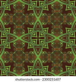 Fondo abstracto con un color verde sin fisuras en textura combinado con amarillo oscuro