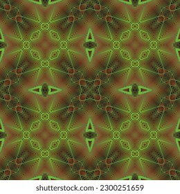 Abstract background with seamless textured green color combined with dark yellow