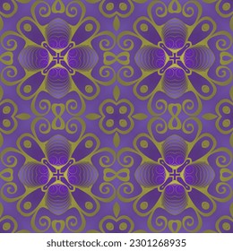 Abstrakter Hintergrund mit nahtlos strukturiertem violettem Hintergrund, kombiniert mit gelbem Hintergrund