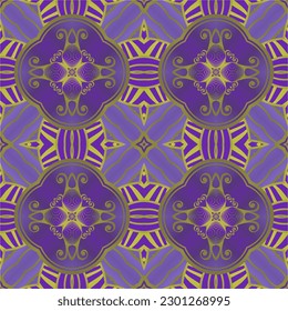 Abstract background with seamless textured purple combined with yellow