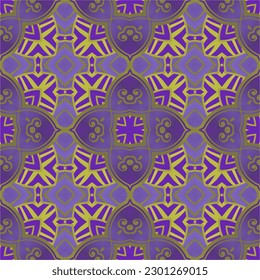 Abstract background with seamless textured purple combined with yellow