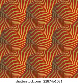 Fondo abstracto con color rojo sin fisuras de textura combinado con color dorado
