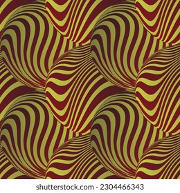 Fondo abstracto con marrón trenzado sin costura y colores dorados amarillos