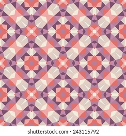 Abstract background - seamless vector pattern. Geometric mosaic ornament. 