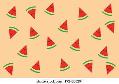 Abstract background with seamless watermelon graphics