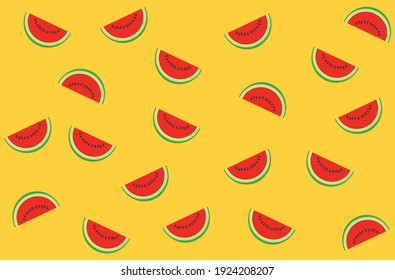 Abstract background with seamless watermelon graphics