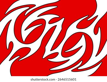 Abstract background with seamless wavy tribal pattern