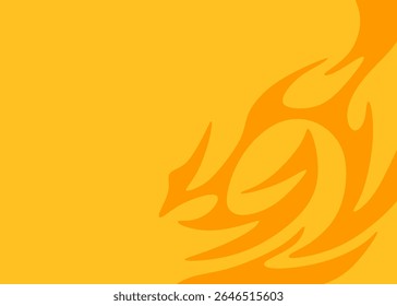 Abstract background with seamless wavy tribal pattern and with some copy space area