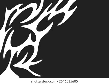 Abstract background with seamless wavy tribal pattern and with some copy space area