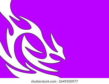 Abstract background with seamless wavy tribal pattern and with some copy space area