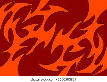 Abstract background with seamless wavy tribal pattern
