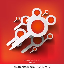 abstract background with search web icon