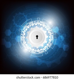Abstract background, security technology concept. 