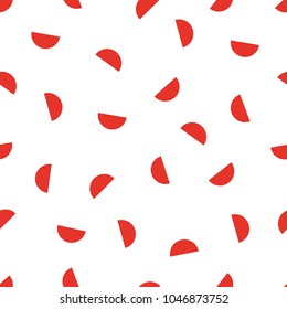 Abstract background of semicircles. Seamless monochrome pattern with a half circle.