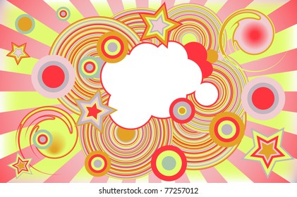 Abstract  background series with circles and grunge details. Vector illustration.