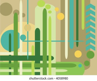 Serie de fondo abstracta. Ilustración vectorial con detalles de círculo y línea.