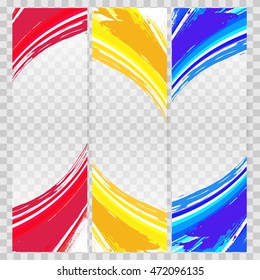 Abstract background set banners color