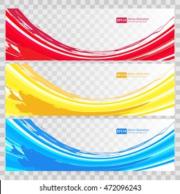 Abstract background set banners color