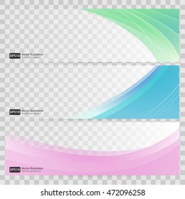 Abstract background set banners color