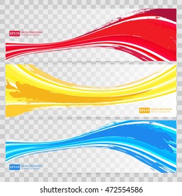 Abstract background set banners color