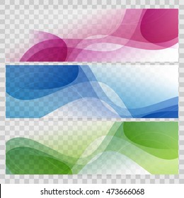 Abstract background set banners color