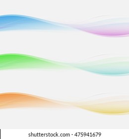 Abstract background set banners color