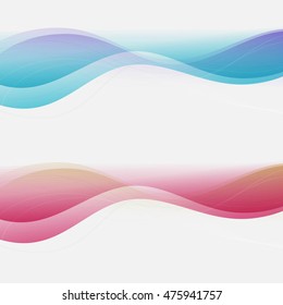 Abstract background set banners color