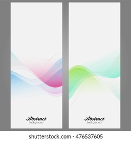 Abstract background set banners color