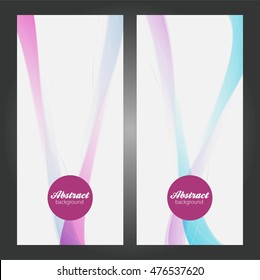 Abstract background set banners color