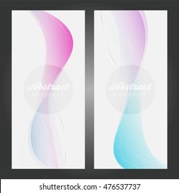 Abstract background set banners color