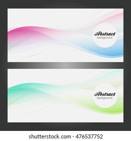 Abstract background set banners color